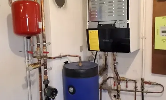 Installation d'une pompe à chaleur air-eau Daikin pour chauffage seul avec radiateurs à Narrosse, Mont-de-Marsan, NEO CLIMAT