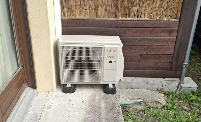 Installation d'une pac air en bi split de la marque atlantic sur la commune de Lesgor, Mont-de-Marsan, NEO CLIMAT