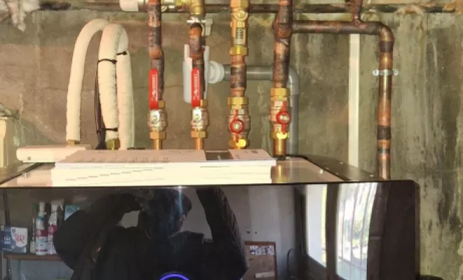 Installation d'une pac air eau daikin 8 kw avec production d'eau chaude à Tartas, Mont-de-Marsan, NEO CLIMAT