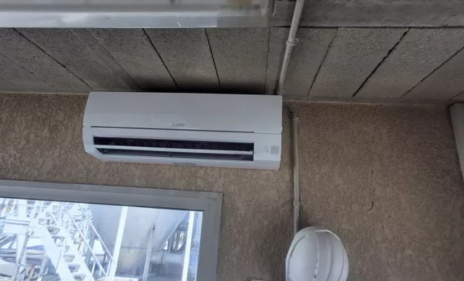 Installation de deux pompe à chaleur air air de marque Mitsubishi à la carriere Lafitte à Pontonx, Mont-de-Marsan, NEO CLIMAT